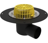 Кровельная воронка Татполимер 110 с металлическим фланцем, горизонтальный выпуск ТП-64 39837