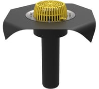 Кровельная воронка Татполимер 110х450 мм с фартуком из полимербитумного полотна ТП-01.У.100/4/В 39855