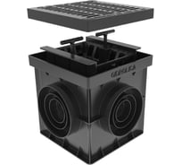 Малый дождеприемник Gidrolica Point в сборе 20x20x20 см 2493