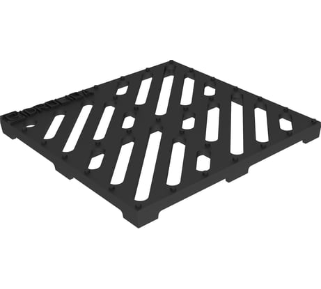 Водоприемная решетка для дождеприемника Gidrolica 30х30х30 см, чугунная, щелевая С250 205