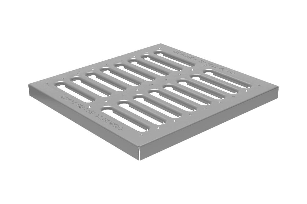 Водоприемная решетка для дождеприемника Gidrolica 30х30х30 см, стальная ...