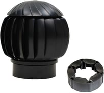 Нанодефлектор Gervent 160 мм с переходником на трубу НД+пере/черн