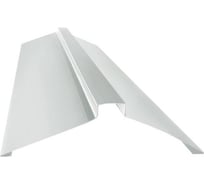 Конёк фигурный металлический Дигрус 2000x140, белый КФМ-21405-Б/Д