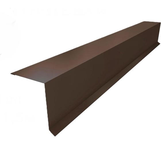 Планка карнизная металлическая Дигрус 2000x90, коричневый ПКМ-2905-К/Д 1