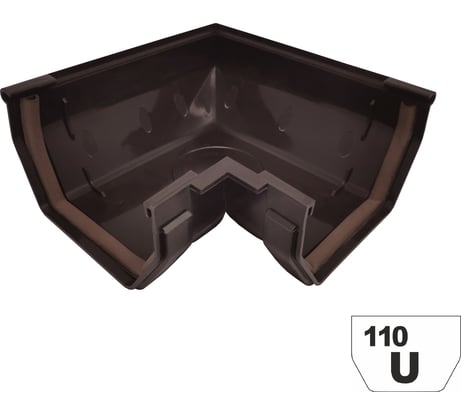Угол универсальный VN U110/67, коричневый UAB UABVN