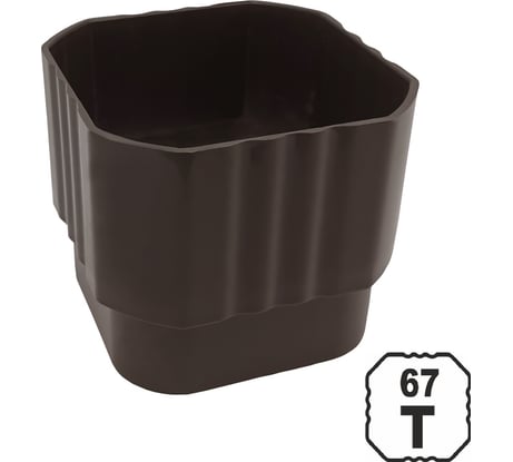 Муфта трубы 67 VN U110/67, коричневый TSB TSBVN