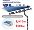 Комплект водосточной системы VN ПВХ серый G130 K1,5-L10H3Gray-VN 1