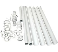 Комплект водосточной системы VN ПВХ белый G130 K1.5 L12H3W-VN