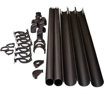 Комплект водосточной системы VN ПВХ коричневый K2-L6H3B-VN