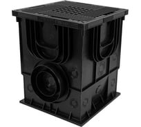 Дождеприемник полипропилен Aquastok Master 1 перегородка+корзина д/мусора+решетка 350х350х420 B125 4350 554704