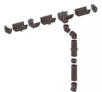 Комплект водосточной системы VN ПВХ U110 K1,5-L15H3Gray-VN