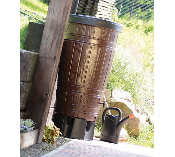 Комплект водосборник Prosperplast Woodcan 265 л коричневый IDW0265-R222