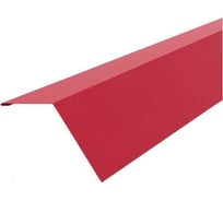Карнизная планка РОКПРЕСТИЖ 10х60х68х2000 мм, RAL 3005 Красный, 0.4 мм РОКП099