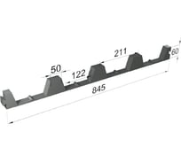 Уплотнитель для профнастила Компания Маска Н-60x845-В, 50 шт. УМП0097