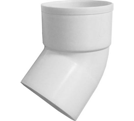 Отвод водосточной трубы VN 45 градусов, 80 мм, белый 11186