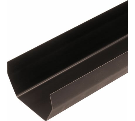 Водосточный желоб VN ПВХ, 2 метра, коричневый U110x67 UB20