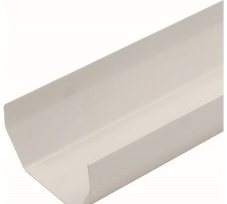 Водосточный желоб VN ПВХ, 3 метра, белый U110x67 UW30