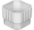 Муфта трубы VN 67, U110/67, белый TSW 1