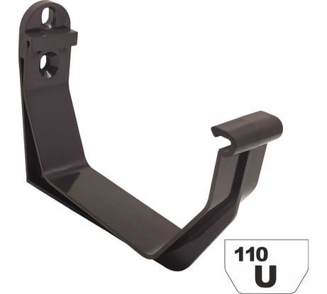 Кронштейн желоба VN ПВХ U110x67, коричневый UBB