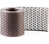 Вентиляционная карнизная лента РуфИзол ПП 100х5000 мм, коричневый (8017) АЭК209_ВИ