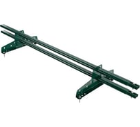 Снегозадержатель трубчатый Borge NewLine 1,5 м, 20x40 мм, 2 опоры, зеленый мох (RAL 6005) 06.014.15.04.01.100.6005