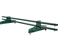 Снегозадержатель трубчатый Русский Рубеж 20x40 мм, 1,5 м, 2 опоры, зеленый мох (RAL 6005) 02.014.15.04.01.100.6005