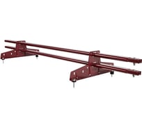 Снегозадержатель трубчатый Русский Рубеж 20x40 мм, 1,5 м, 2 опоры, красное вино (RAL 3005) 02.014.15.04.01.100.3005