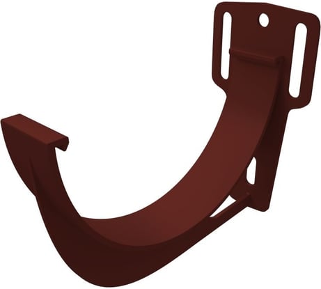 Кронштейн желоба GrandLine slider ПВХ, шоколадный RAL 8017