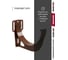 Кронштейн желоба GrandLine Grand Line slider ПВХ, шоколадный RAL 8017 179779 3
