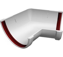 Угол желоба GrandLine 135 градусов, универсальный, ПВХ, белый 223414