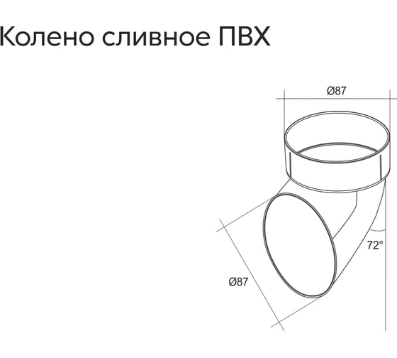 Соединительная муфта трубы GrandLine ПВХ, белая