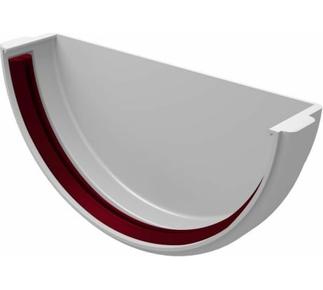 Заглушка желоба GrandLine универсальная, ПВХ, белая 172978