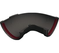 Угол желоба GrandLine составной, 90-150 градусов, ПВХ, графит RAL 7024 254876