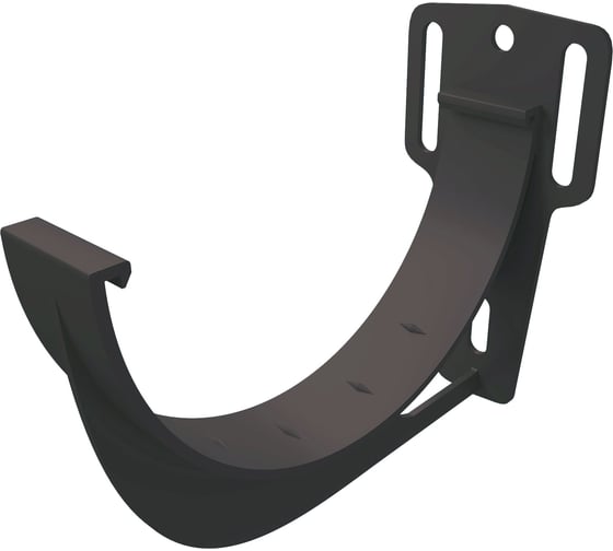 Кронштейн желоба GrandLine slider ПВХ, графит RAL 7024