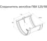 Соединитель желобов GrandLine ПВХ, графит RAL 7024 254872 2