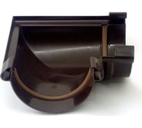 Угол желоба VN универсальный с уплотнителем 90/130 коричневый 13594