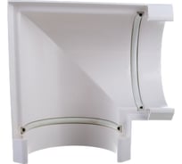 Угол желоба VN универсальный с уплотнителем 90/130 белый 12955