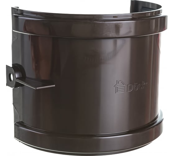 Соединитель желобов Docke STANDARD 120 мм., темно-коричневый PVTE-1023