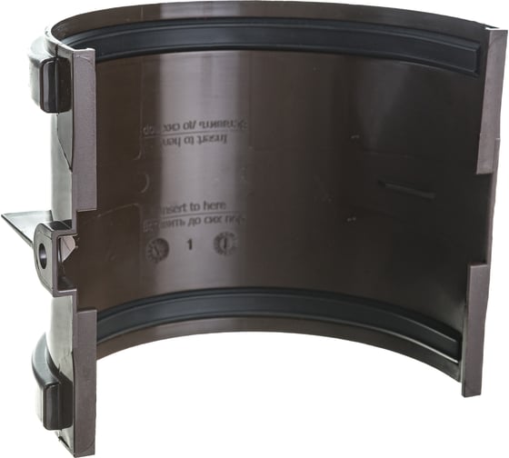 Соединитель желобов Docke STANDARD 120 мм., темно-коричневый PVTE-1023