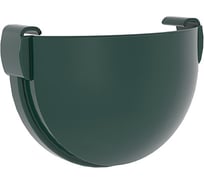 Заглушка желоба Grand Line Дизайн 135 ПВХ GL зелёный (RAL 6005) 422323