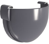 Заглушка желоба Grand Line Дизайн 135 ПВХ GL графит (RAL 7024) 422307