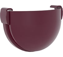 Заглушка желоба Grand Line Дизайн 135 ПВХ GL бордо (RAL 3005) 422315