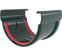 Соединитель желобов Grand Line Дизайн 135 ПВХ GL зелёный (RAL 6005) 422325