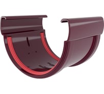 Соединитель желобов Grand Line Дизайн 135 ПВХ GL бордо (RAL 3005) 422317