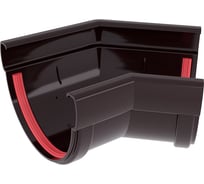 Угол желоба Grand Line 135 град.Дизайн 135 ПВХ GL коричневый (RR32) 422304