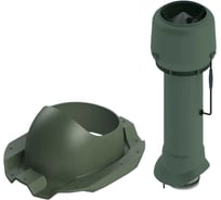Вентиляционный комплект Татполимер TP-85.E.125/160/700 с вентилятором, для профлиста C-21, TP-87/C зеленый 57821