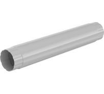 Труба водосточная соединительная МЕТАЛЛИК и КО 100x1000, цинк, 0.50 (RAL 9003) О0000051589