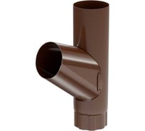 Тройник водосточный МЕТАЛЛИК и КО 100, цинк, 0.50 (RAL 8017) п/о О0000045358