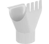 Воронка выпускная штампованная МЕТАЛЛИК и КО 100, цинк, 0.50 (RAL 9003 О0000086518