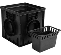 Дождеприемник Ecoteck L пластиковый 300x300 в сборе черный ДИ 23805000